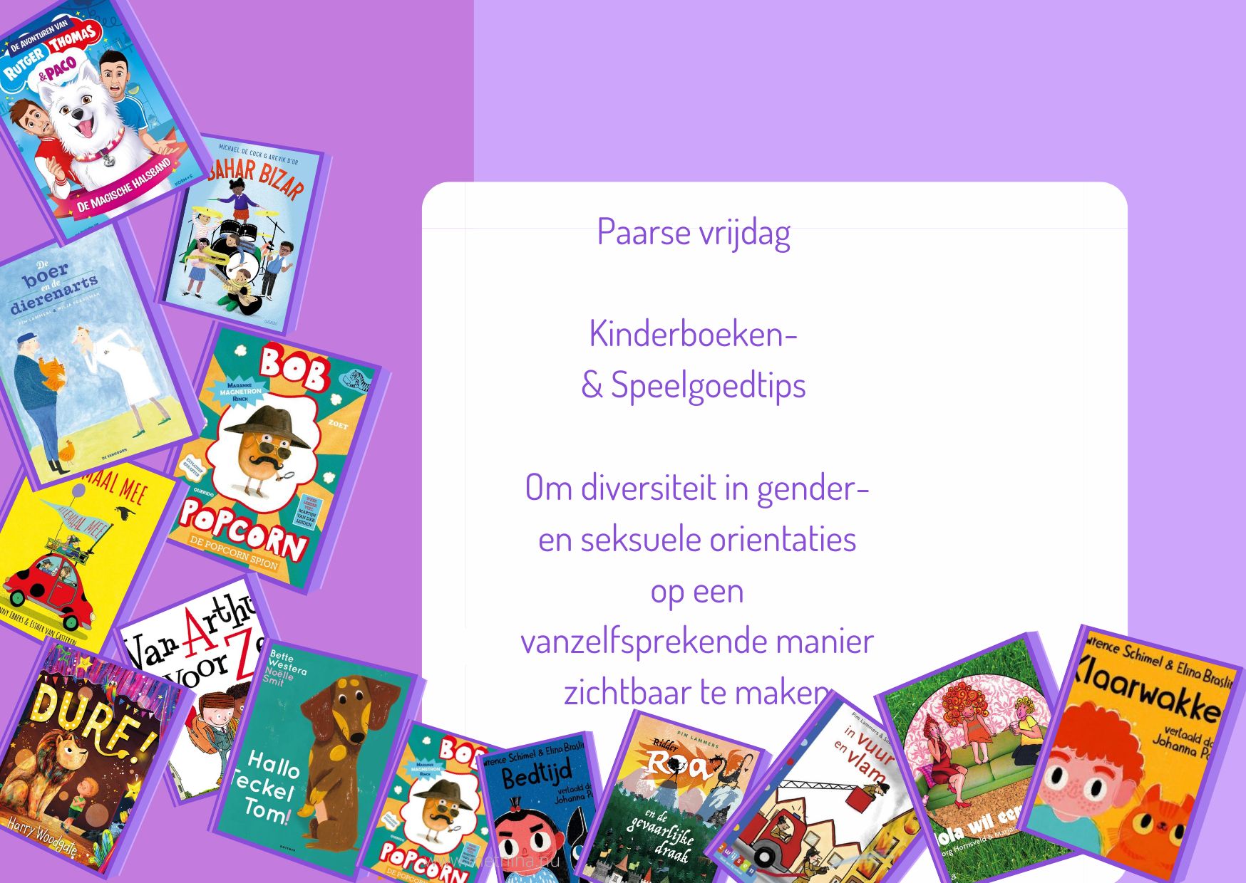 Kinderboeken en speelgoed met LHBTI personages